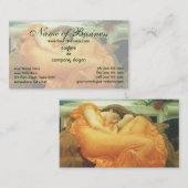 Flaming June von Lord Frederic Leighton Visitenkarte (Vorne/Hinten)
