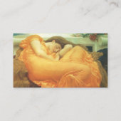 Flaming June von Lord Frederic Leighton Visitenkarte (Rückseite)
