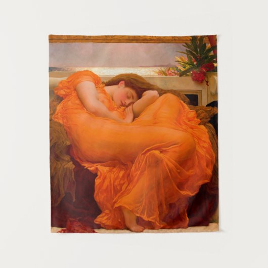 Flaming June von Lord Frederic Leighton Wandteppich (Vorderseite)