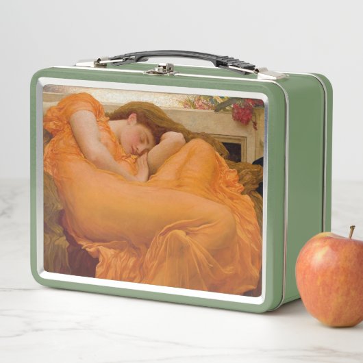 Flaming June von Sir Frederic Leighton Metall Brotdose (Beispiel)