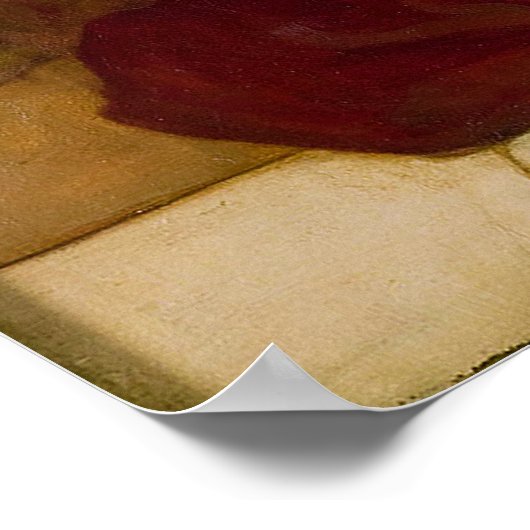 Flaming June von Sir Frederic Leighton Poster (Ecke)