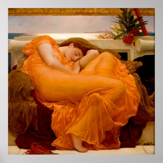 Flaming June von Sir Frederic Leighton Poster (Vorne)