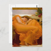 Flaming June von Sir Frederic Leighton Postkarte (Vorne/Hinten)