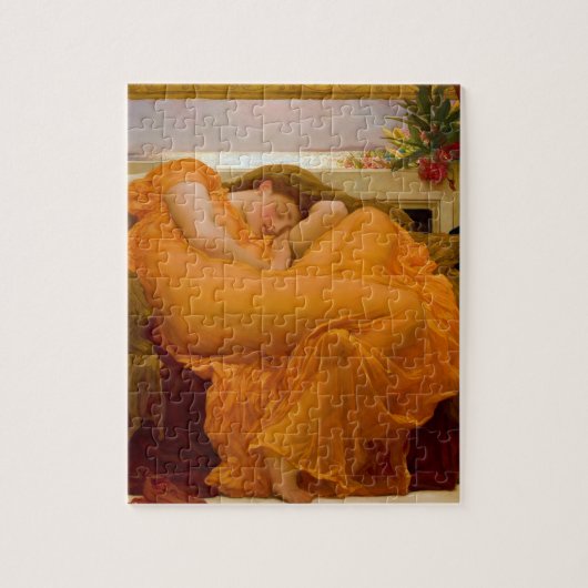 Flaming June von Sir Frederic Leighton Puzzle (Vertikal)