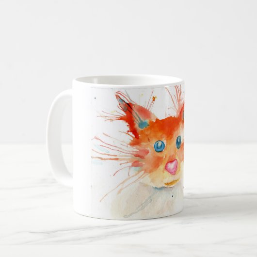 Flaming Kitty Mug Kaffeetasse (Vorderseite Links)