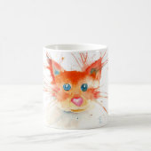Flaming Kitty Mug Kaffeetasse (Mittel)