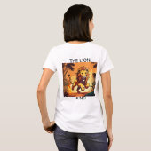 "Flaming Majesty - Lion's Roar T - Shirt" T-Shirt (Schwarz voll)