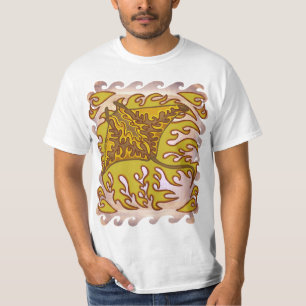 Flaming Manta Ray T Shirt