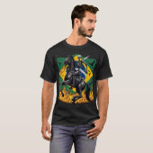 Flaming Mechanical Skeleton Knight with Brazilian T-Shirt (Vorne ganz)