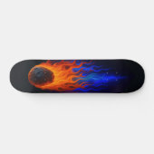 Flaming Meteor Skateboard (Horizontal)