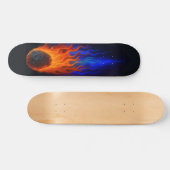 Flaming Meteor Skateboard (Horizontal)