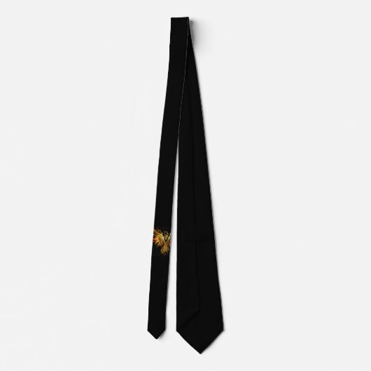 Flaming Phoenix Men Neck Tie Krawatte (Rückseite)