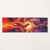 Flaming Phoenix Yogamatte (Vorderseite (Horizontal))