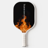 Flaming pickleball schläger (Vorderseite)