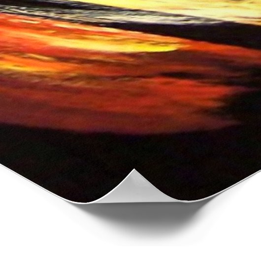 Flaming Pocket Tens Poker Poster von Tee Alfonso (Ecke)