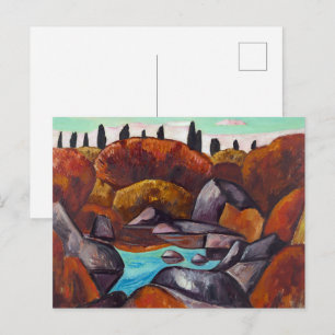 Flaming Pool—Dogtown Marsden Hartley Postkarte