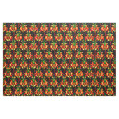 Flaming Pumpkin Head Box Blockiermuster Stoff (Yard (91,4 cm))