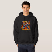 "Flaming 'R' Biker Hoodie (Vorne ganz)
