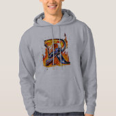 "Flaming 'R' Biker Hoodie (Vorderseite)