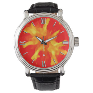Flaming Red Pop Armbanduhr