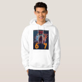 Flaming Six Seven Basketball Thru Hoop Scoring Hoodie (Vorne ganz)