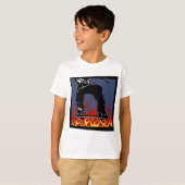 Flaming-Skateboard-T - Shirt (Vorne ganz)
