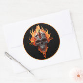 Flaming Skull Heavy Metal Rock Band Sticker Pro  (Umschlag)