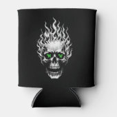 Flaming Skull Personalized Dosenkühler (Vorderseite)