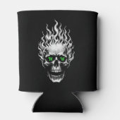 Flaming Skull Personalized Dosenkühler (Rückseite)