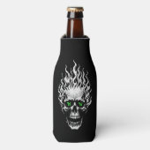 Flaming Skull Personalized Flaschenkühler (Flaschenvorderseite)