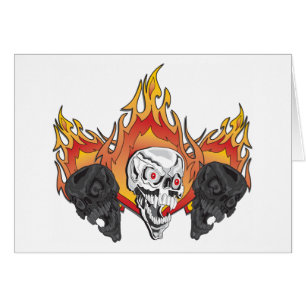 Flaming Skulls