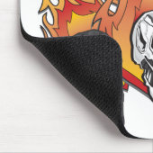 Flaming Skulls Mousepad (Ecke)