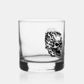 Flaming Skulls Personalized Whiskyglas (Rechts)