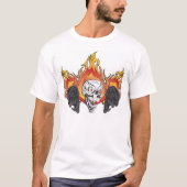 Flaming Skulls T-Shirt (Vorderseite)