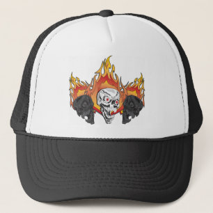 Flaming Skulls Truckerkappe