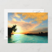 Flaming Sky Postkarte (Vorne/Hinten)