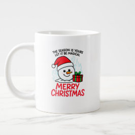 Flaming Snowman Jumbo Christmas Extra Holiday gift Jumbo-Tasse