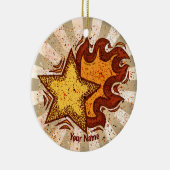 Flaming Star Keramik Ornament (Rechts)