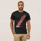 Flaming Sword Tee | Fire Blade Graphic Shirt (Vorne ganz)
