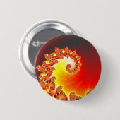 Flaming Tentacle - Fraktal Kunst Button (Vorne & Hinten)