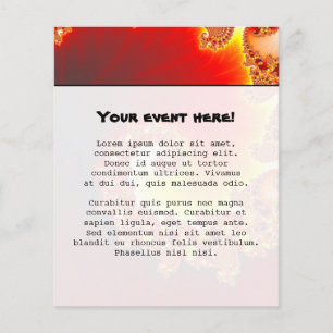 Flaming Tentacle - Fraktal Kunst Flyer