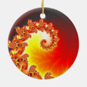 Flaming Tentacle - Fraktal Kunst Keramikornament (Hinten)