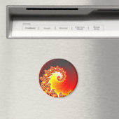 Flaming Tentacle - Fraktal Kunst Magnet (In Situ (Geschirrspüler))