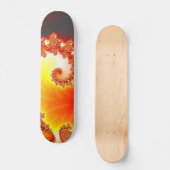 Flaming Tentacle - Fraktal Kunst Skateboard (Vorderseite)