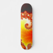 Flaming Tentacle - Fraktal Kunst Skateboard (Vorne)