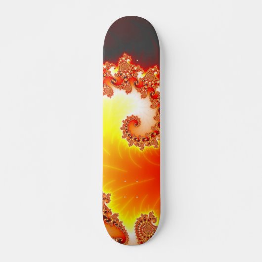 Flaming Tentacle - Fraktal Kunst Skateboard (Vorne)