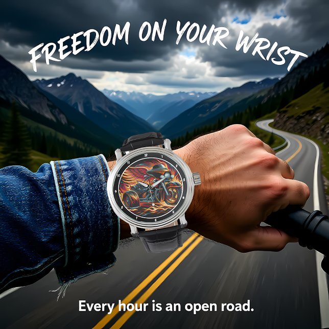 Flaming Trike, Dynamic Watch Face. Armbanduhr (Von Creator hochgeladen)