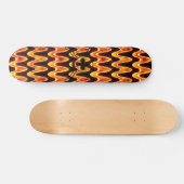 Flaming Wavelengths Skateboard (Horizontal)