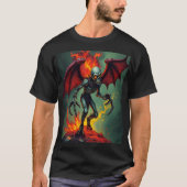 Flaming Winged Demon T-Shirt (Vorderseite)