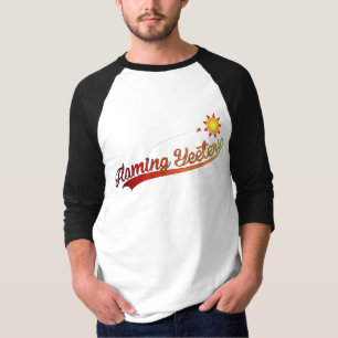 Flaming Yeeters Raglan T - Shirt